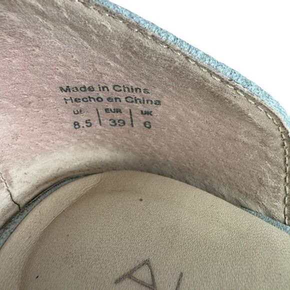 Aldo Women’s Suede D’Orsay Flats Light Blue Size 8.5 - Picture 6 of 7